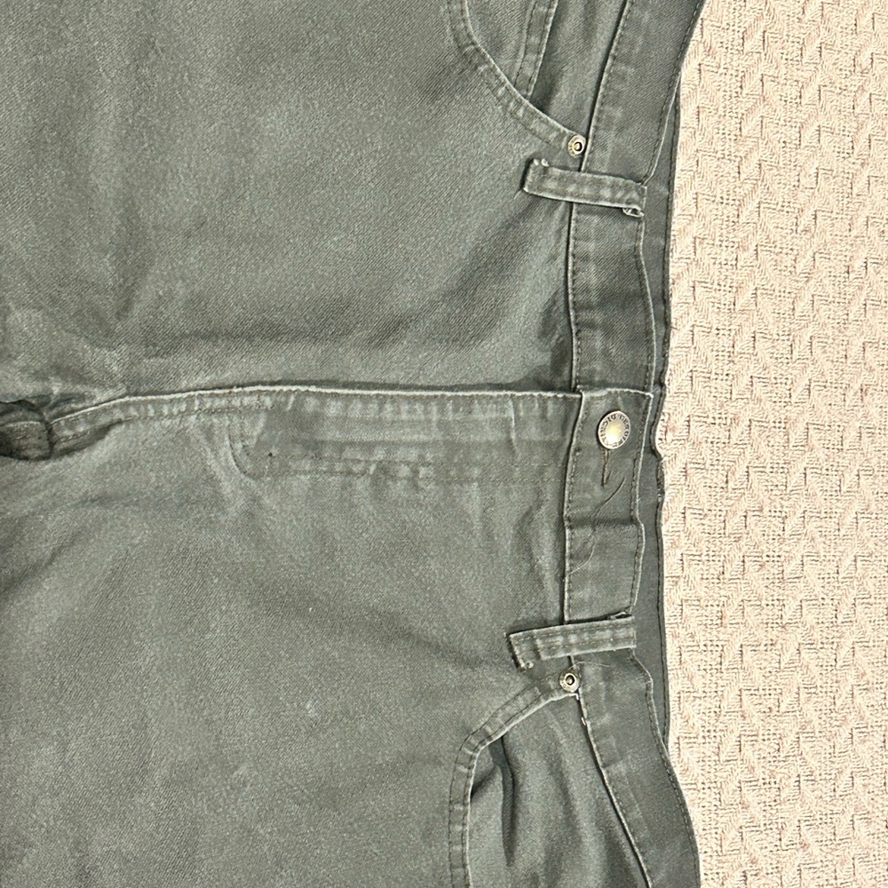Dickies Green Relaxed Jeans with Contrasting Stitching